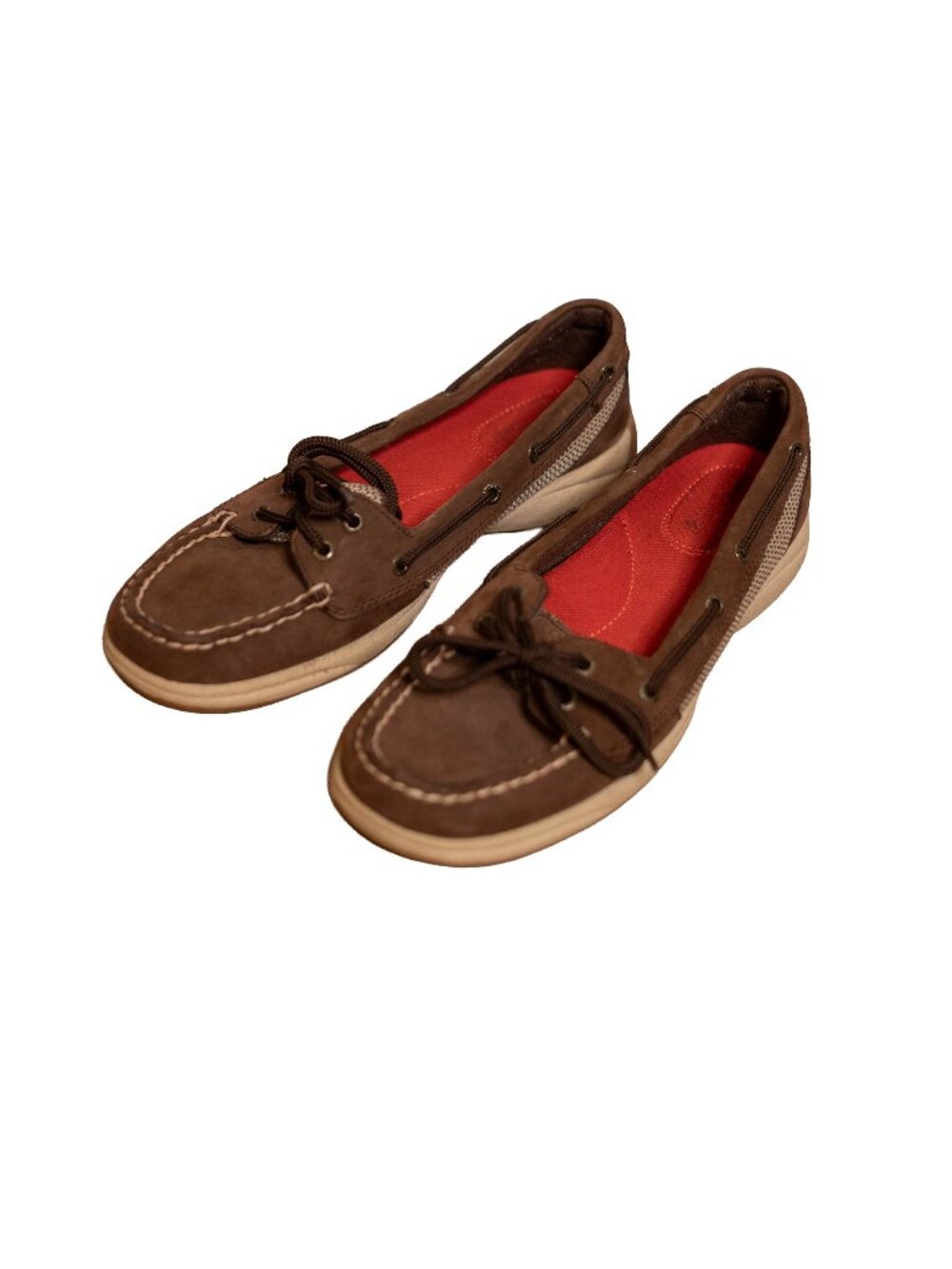 Sperry Docksiders Classic Brown & Tan Boat Shoes - Womens' 9 - Leather